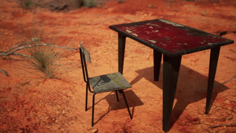 old-ruster-metal-table-in-desert
