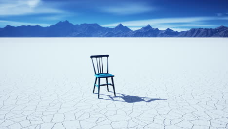 old-wooden-chair-in-a-salt-lake