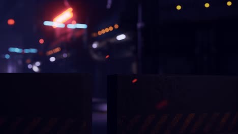 Futuristische-Straße-Mit-Neonlicht-In-Der-Nacht