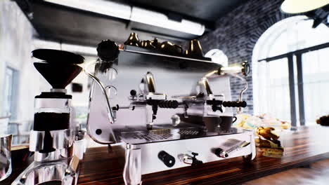 Espresso-coffee-machine-in-the-loft-office