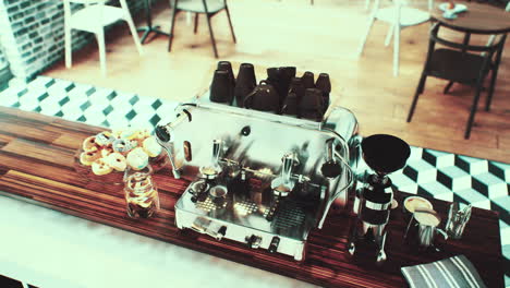 Primer-Plano-De-La-Máquina-De-Café-Espresso