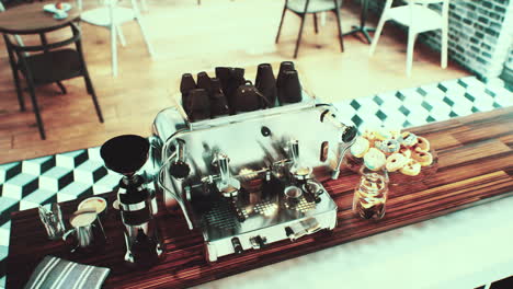 Espressomaschine-Im-Loftbüro