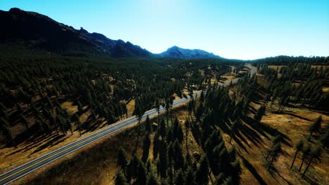 aerial-view-of-mountain-road-and-forest