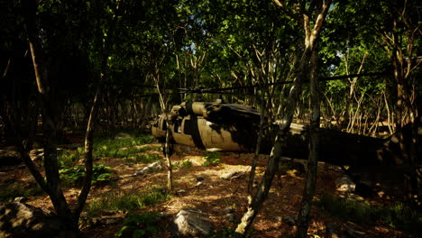 Military-helicopter-in-deep-jungle