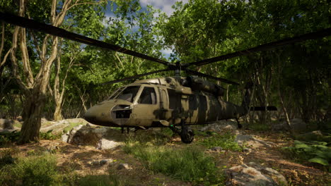 Helicóptero-Militar-En-La-Selva-Profunda