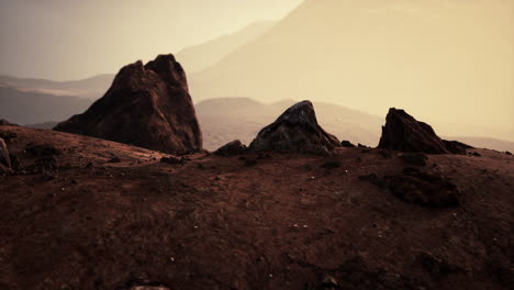Rock-formations-in-desert-of-Wadi-Rum