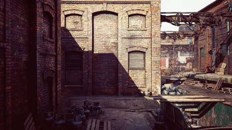 Viejos-Edificios-Industriales-Abandonados-En-La-Fábrica