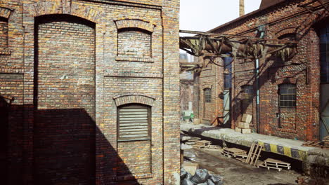 Viejos-Edificios-Industriales-Abandonados-En-La-Fábrica