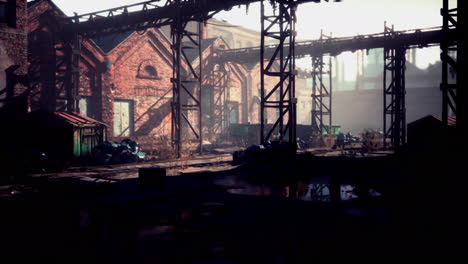 Große-Zerfallende-Verlassene-Fabrik-In-Detroit