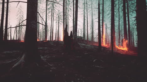 Wildfire-Quema-La-Tierra-En-El-Bosque