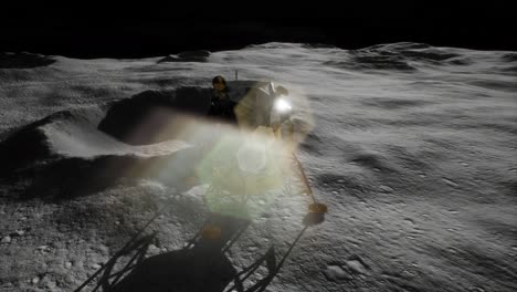Misión-De-Aterrizaje-Lunar-En-La-Luna