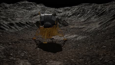 Misión-De-Aterrizaje-Lunar-En-La-Luna