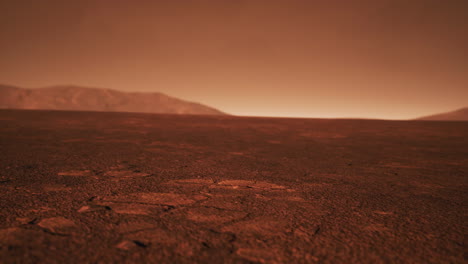 Fantastische-Marslandschaft-In-Rostigen-Orangetönen