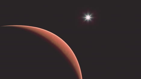 Erstaunlicher-Roter-Planet-Mars-Im-Tiefen-Sternenraum