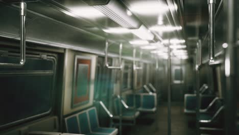 Im-Inneren-Des-Alten,-Nicht-Modernisierten-U-Bahnwagens-In-Den-USA