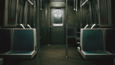 U-Bahn-Wagen-In-Den-USA-Wegen-Der-Coronavirus-Covid-19-Epidemie-Leer