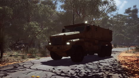 convoy-armored-vehicle-on-the-road