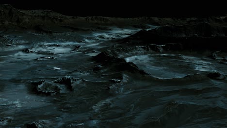 Superficie-Lunar-Con-Muchos-Cráteres