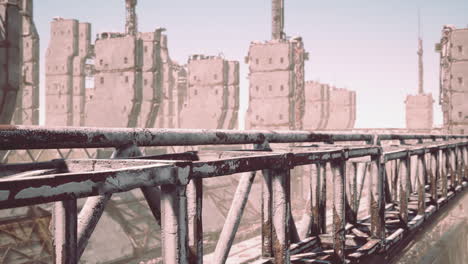 Detalles-Oxidados-Con-El-Equipo-En-Una-Refinería-De-Petróleo