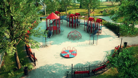 children's-playground-empty-and-quiet-because-of-the-coronavirus-pandemic