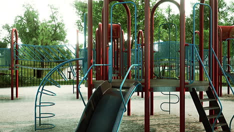 Konzept-Zur-Vermeidung-öffentlicher-Spielplätze-Für-Kinder-Während-Der-Covid-19