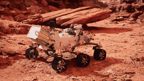 Mars-Rover-Perseverancia-Explorando-El-Planeta-Rojo.-Elementos-Proporcionados-Por-La-Nasa.