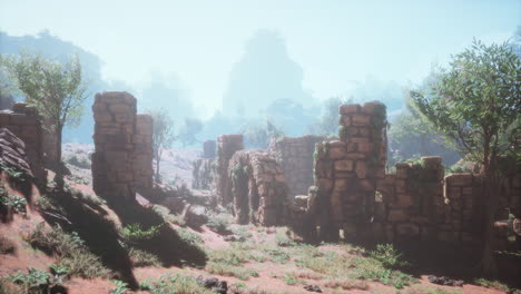 Ruinen-In-Der-Nähe-Roter-Felssteine
