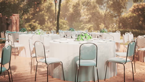 empty-wicker-table-and-chair-in-outdoor-restaurant-forest-garden