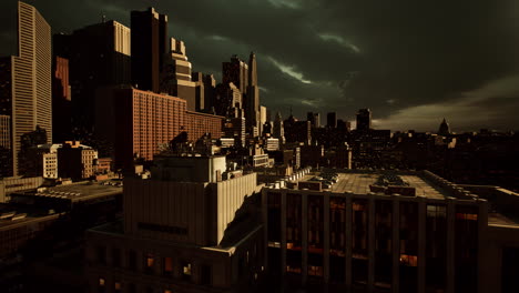 Skyline-Von-New-York-City-Mit-Manhattan-Wolkenkratzern-Nach-Dem-Sturm