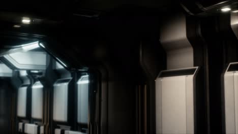 Science-Fiction-Tunnel-Oder-Raumschiffkorridor