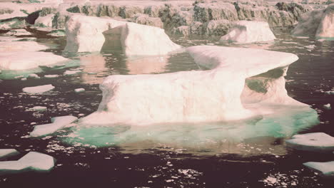 Islandsee-Mit-Schmelzenden-Gletschern