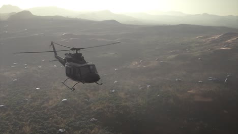 Slow-Motion-United-States-military-helicopter-in-Vietnam