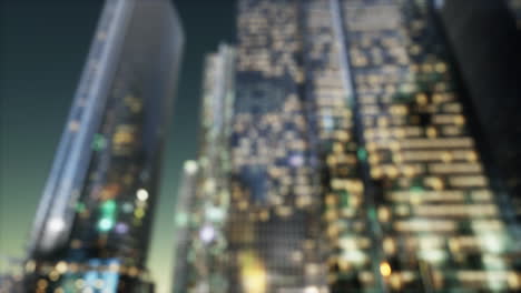 Abstract-blurred-bokeh-at-night-of-city-as-for-business-district-background