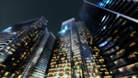 Abstrakter-Städtischer-Nachtlicht-Bokeh-Defokussierungshintergrund