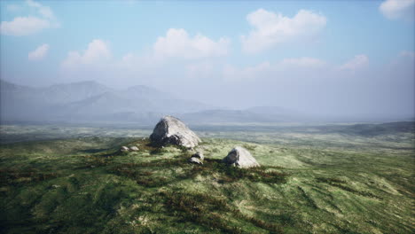 Alpine-landscape-with-big-stones