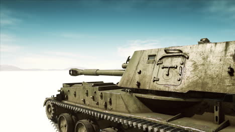 military-tank-in-the-white-desert