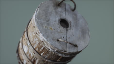 Old-used-rusted-wooden-bucket