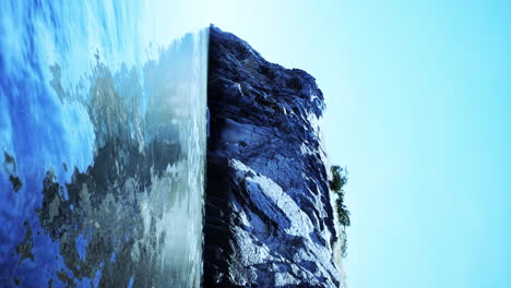 vertical-video-of-Rocks-and-sea