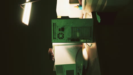 Vertikale-Alter-Computer-Aus-Den-80er-Jahren-In-Einem-Verlassenen-Rechenzentrum