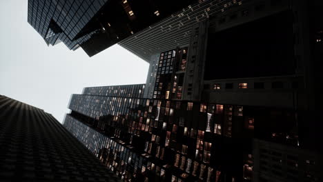 vertical-video-of-Skyscrapper-against-sky