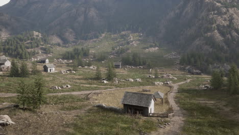 Blick-Auf-Das-Alte-Italienische-Dorf-Im-Apennin
