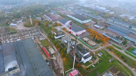 Manufacturing-area-in-industrial-city.-Arial-view-park-production-plant