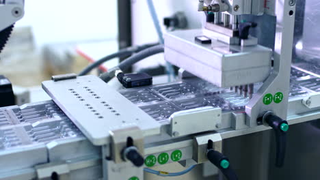 Pharmaceutical-production-machine.-Medical-ampoules-on-packaging-line