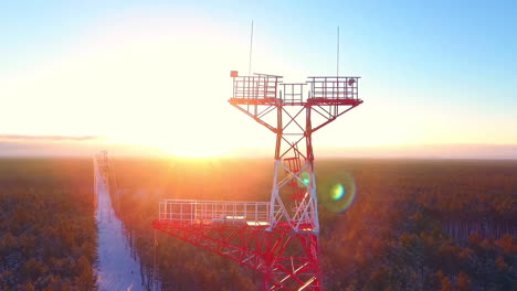 Transmission-tower-aerial-landscape.-Communication-tower