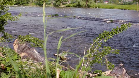 Beautiful-river-water-stream-landscape.-String-river-stream.-Fast-water-flowing