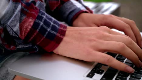 Woman-hands-typing-on-laptop-keyboard.-Hands-typing-computer