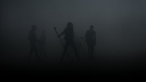 Rock-music-band-silhouette.-Musical-rock-concert.-Rock-music-show-stage