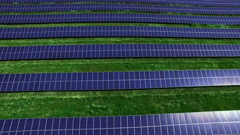 Clean-energy-production-with-solar-park.-Aerial-view-solar-energy-field