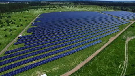 Industrial-solar-energy-farm-producing-clean-renewable-energy-from-sun