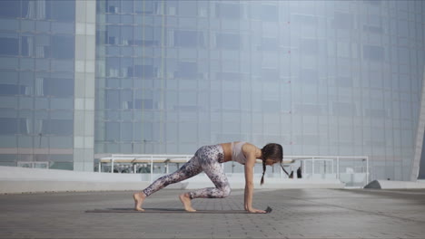 Premium Photo  Small girl and woman standing in yoga position